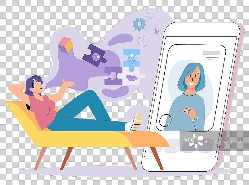 谈话疗法：治疗过程图片素材