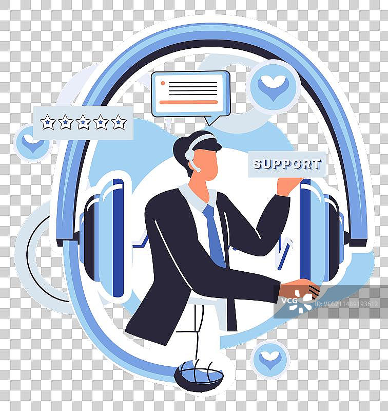 专业帮助台服务支持专员图片素材