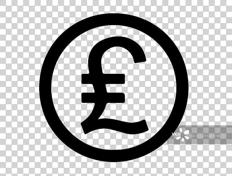 意大利里拉货币符号轮廓图片素材