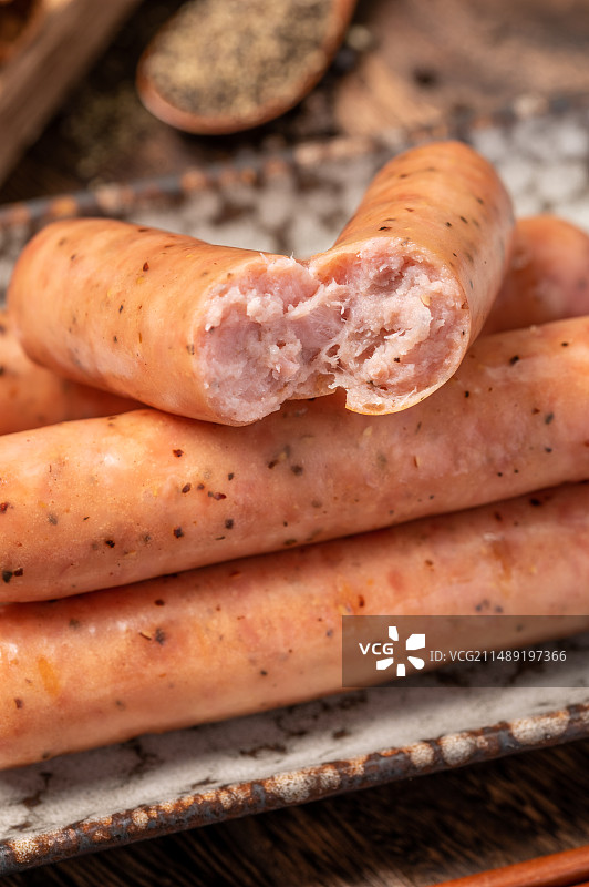 黑胡椒香肠图片素材