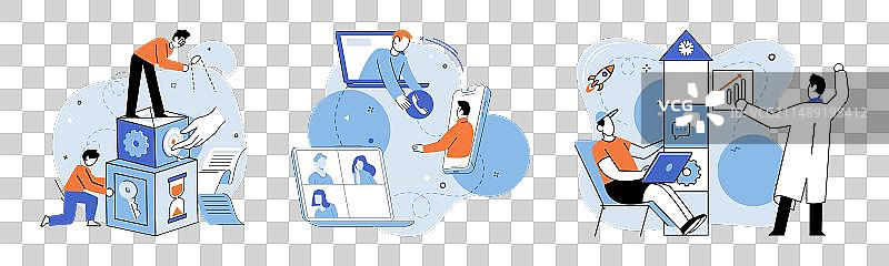 企业管理团队合作图片素材