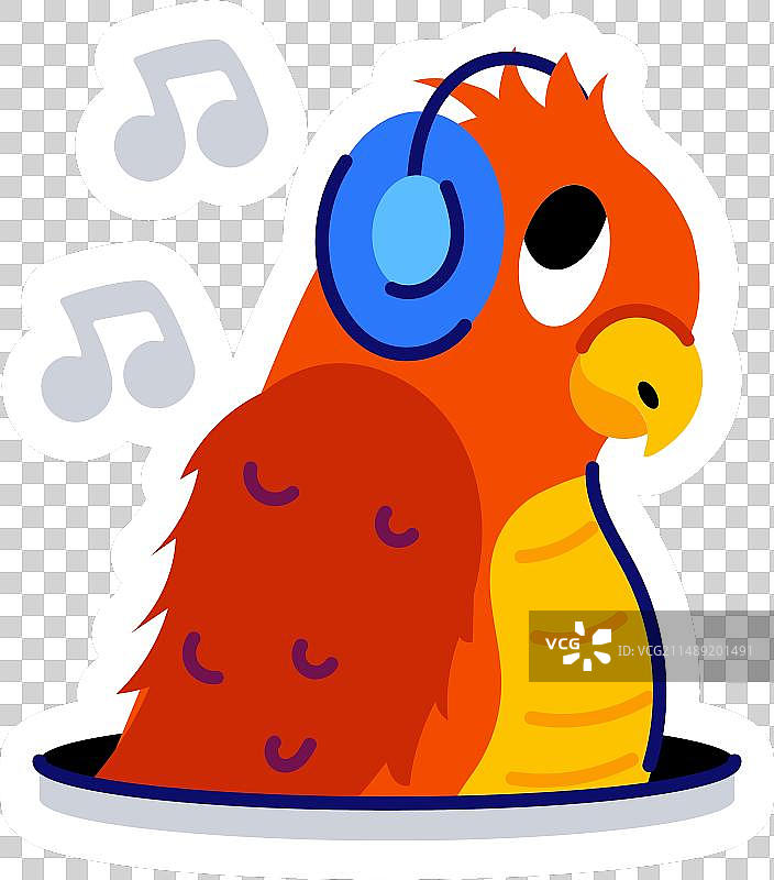 鹦鹉音乐图片素材