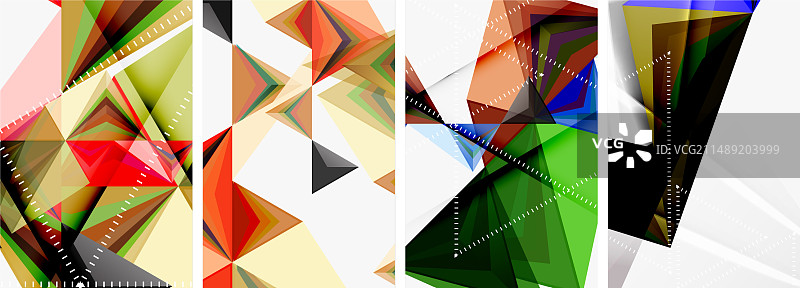 极简三角形几何干净概念图片素材