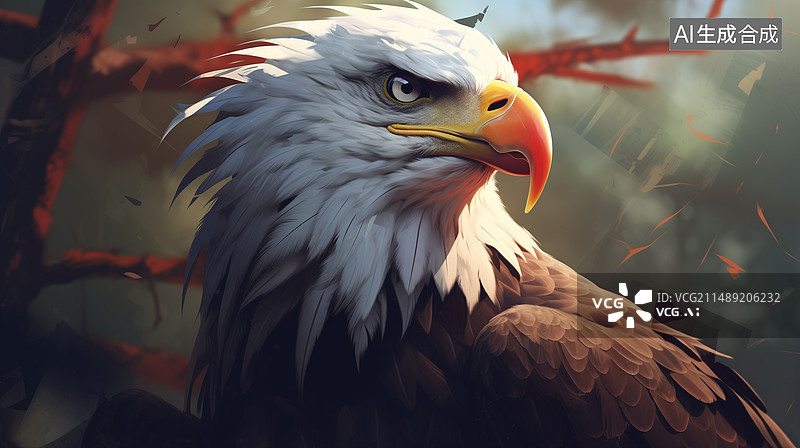 【AI数字艺术】老鹰图片素材
