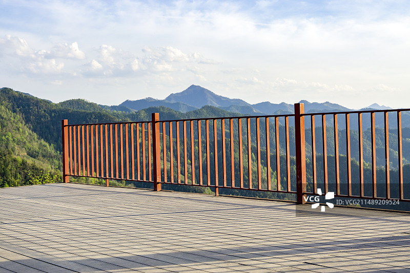 安徽歙县石潭景区下汰村观景平台图片素材