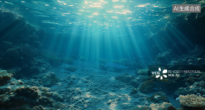 【AI数字艺术】海底世界图片素材