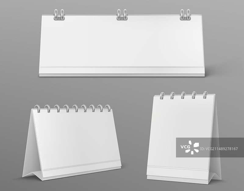 逼真的桌面日历样机图片素材