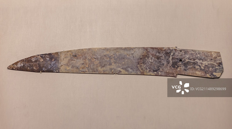 玉戈 约公元前15世纪 1974年湖北黄陂盘龙城出土 中国国家博物馆图片素材