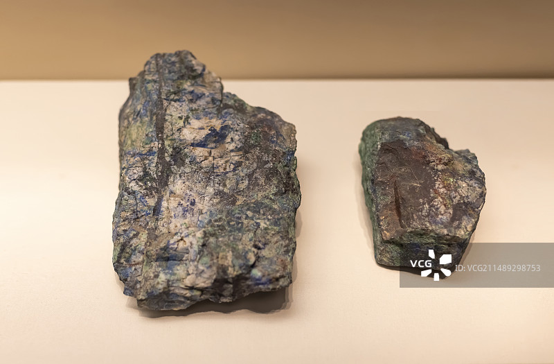 孔雀石（标本） 孔雀石是商代工匠用以炼铜的矿石 中国国家博物馆图片素材