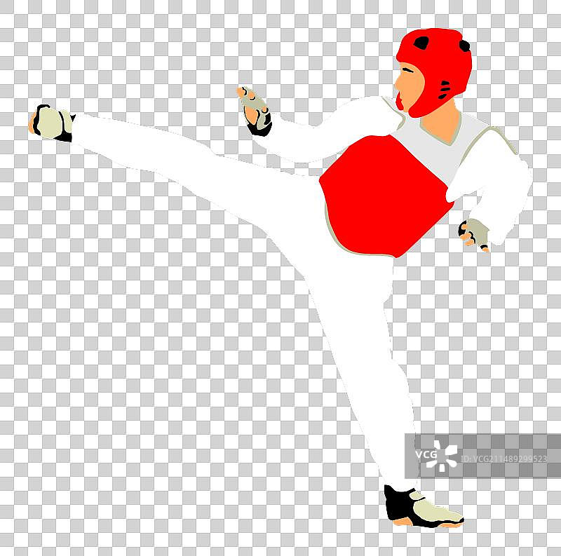 跆拳道选手（已抠图）图片素材