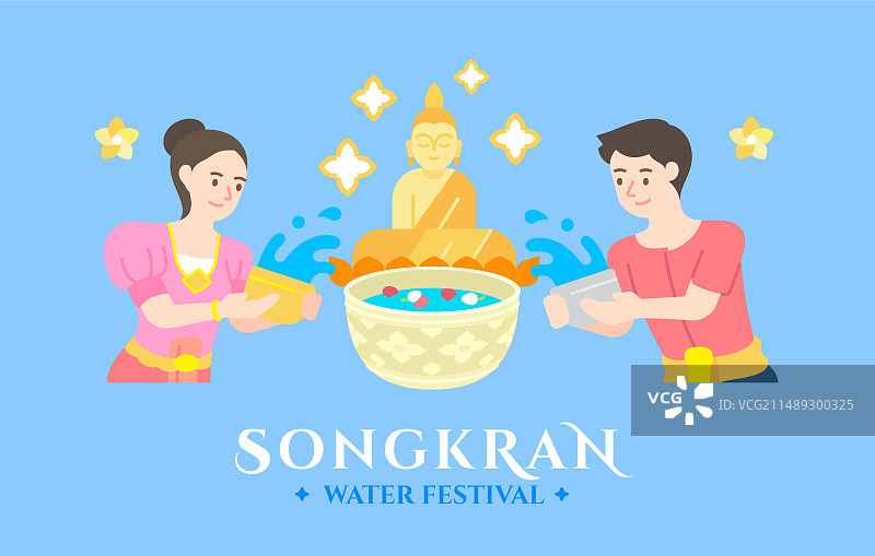 泰国泼水节庆祝活动图片素材