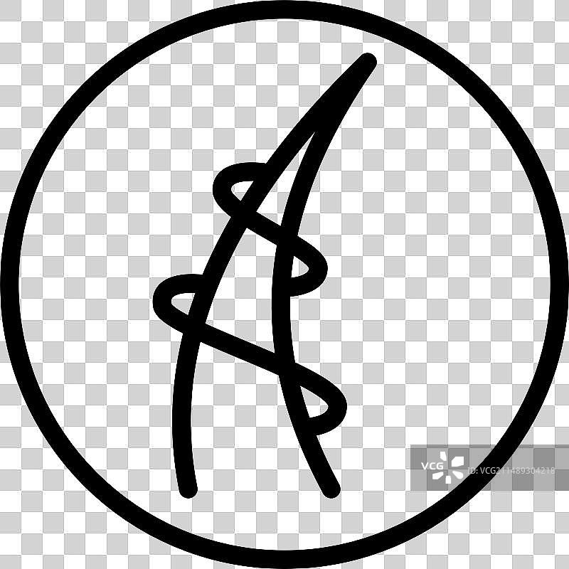 毛囊光泽概念线条图标图片素材