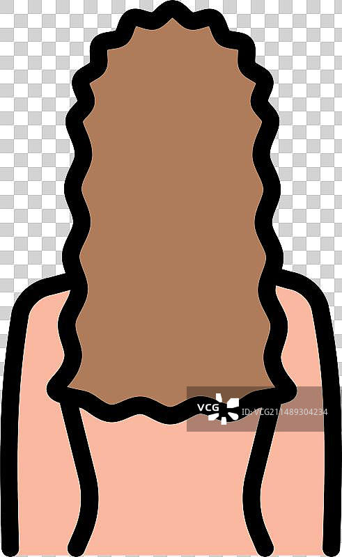 卷发图标颜色图片素材