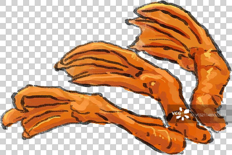 水墨风赣菜南昌美食卤水鸭掌插画图片素材