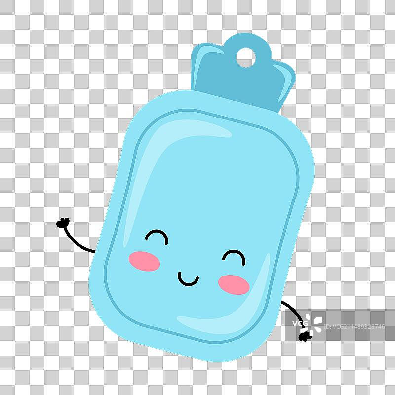 女性经期用热水袋图片素材