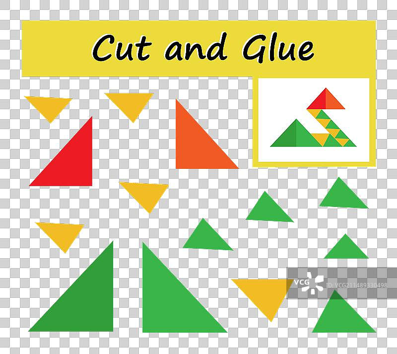 儿童DIY教育纸上游戏图片素材