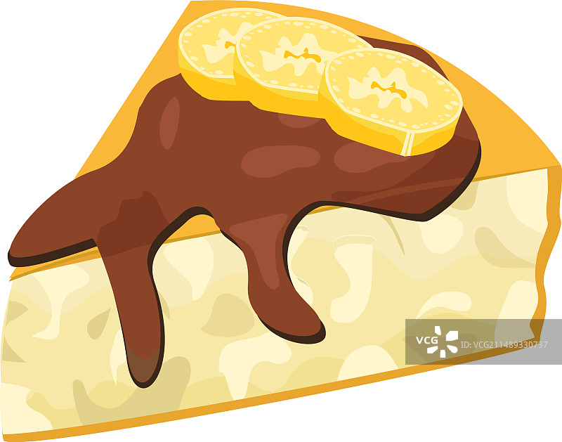 芝士蛋糕切片巧克力淋酱柠檬片图片素材