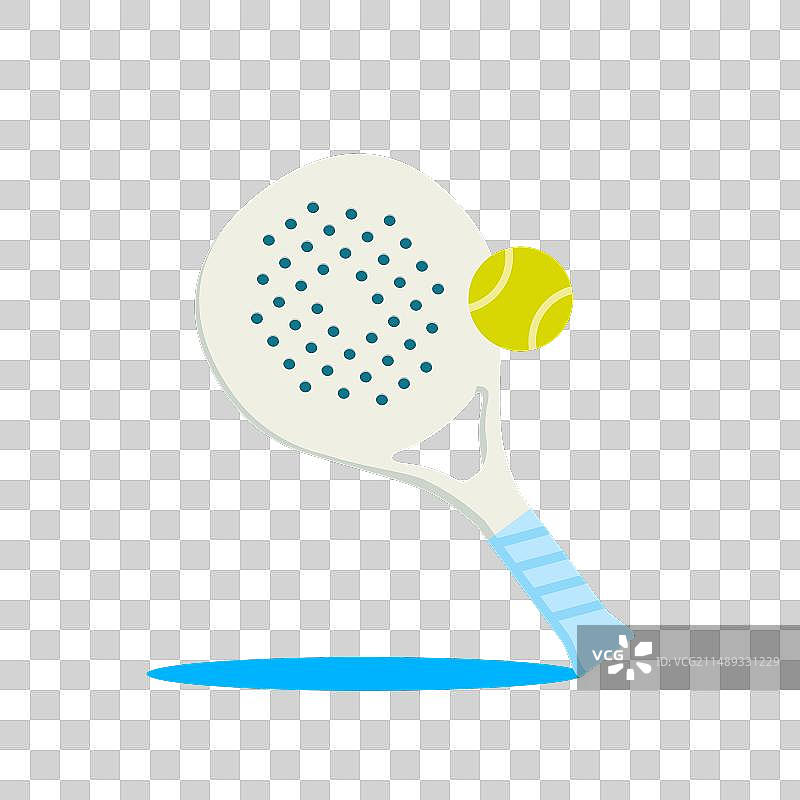 板式网球拍和球图片素材