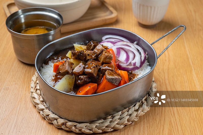 一份盒饭套餐图片素材