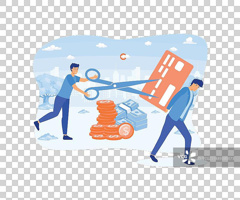 信用卡债务困境图片素材