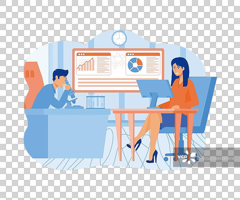 专业科学家、医生与化学图片素材