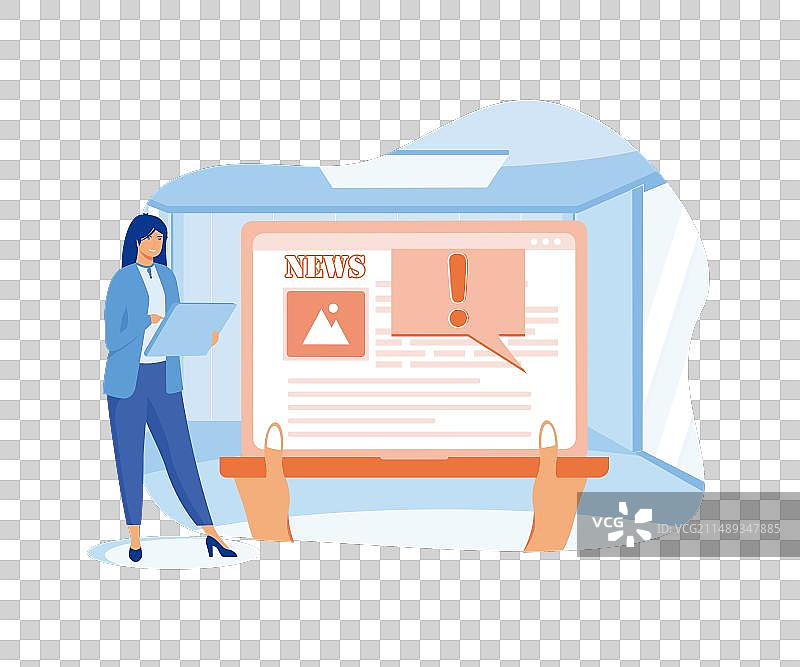 网络虚假突发新闻概念图片素材