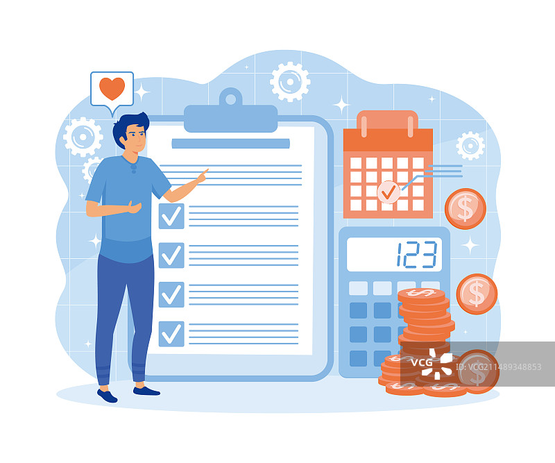 预算规划金融分析师规划图片素材