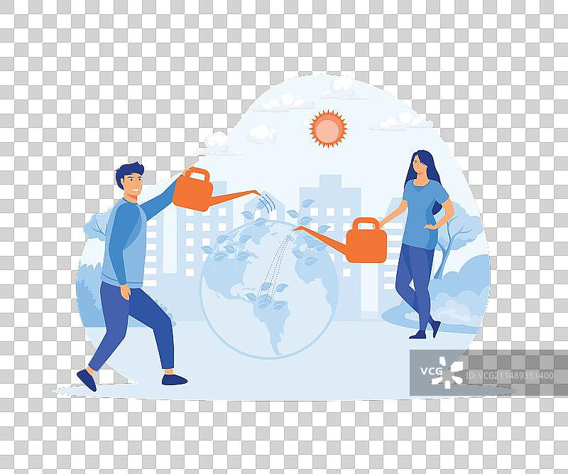 世界环境日与树木生长图片素材