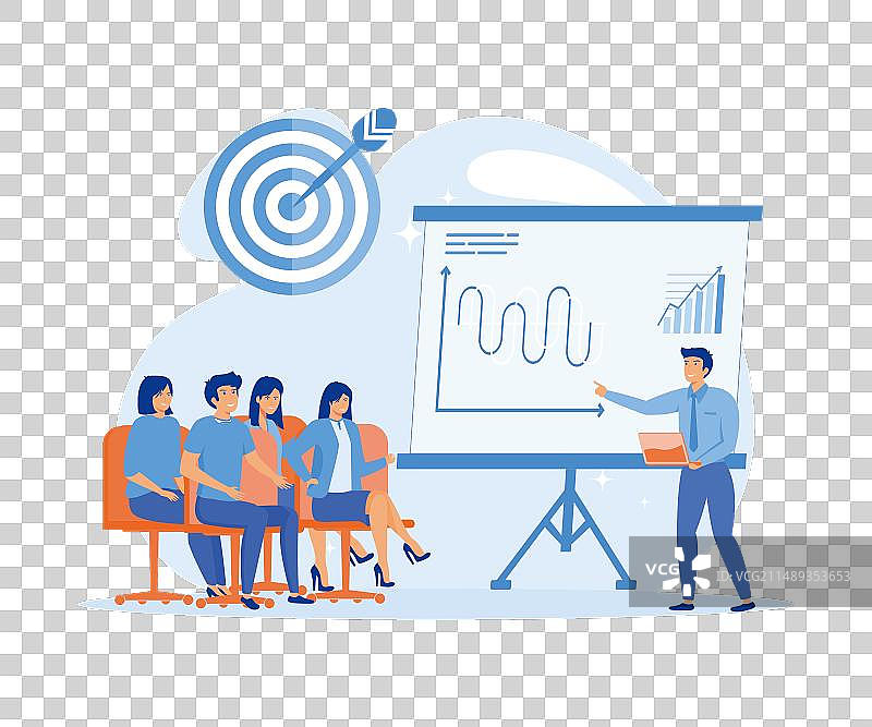 商业研讨会演讲者进行专业演讲图片素材