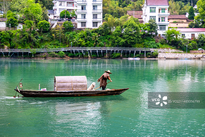 223.4.19浙江衢州衢江区湖南镇岩顶村乌溪江图片素材