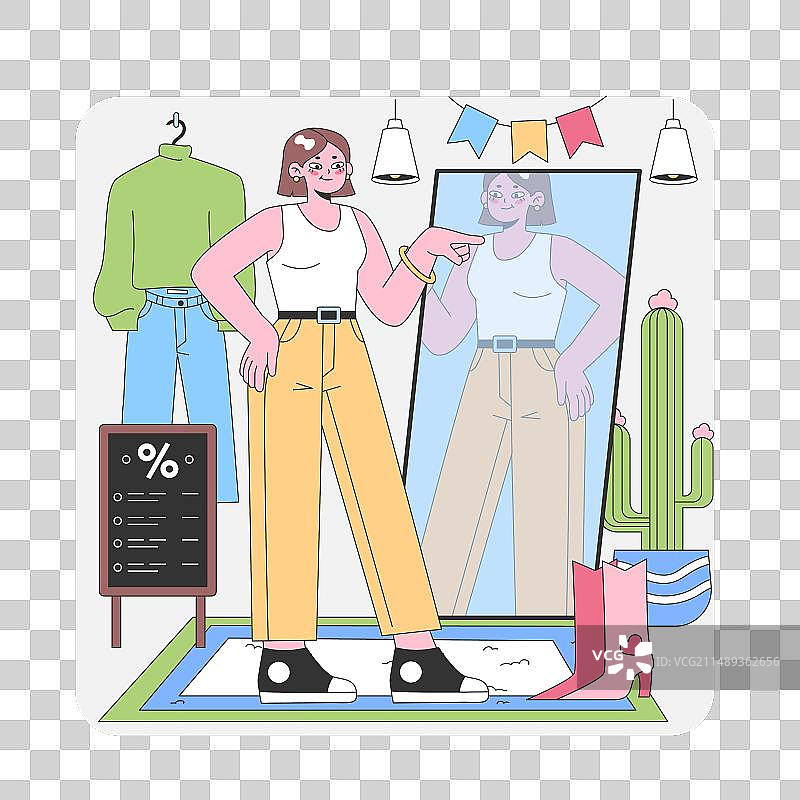 时尚发现时刻扁平风图片素材