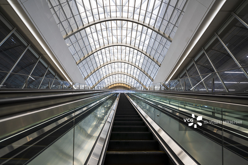 杭州西站的穹顶图片素材