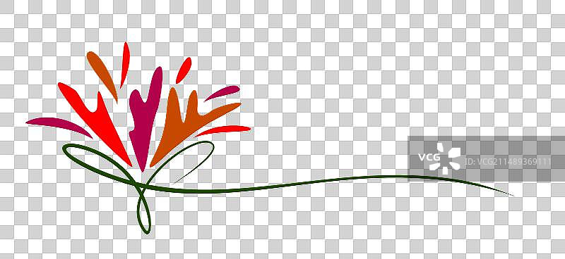 红色花朵的象征图片素材