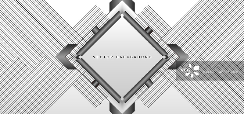 抽象深黑色和银色几何图案图片素材