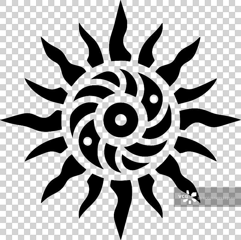 部落太阳设计图片素材