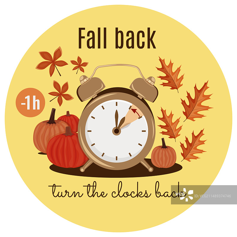 秋季夏令时概念风景图片素材