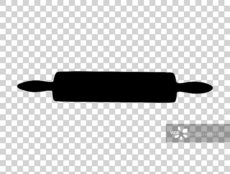 擀面杖剪影艺术图片素材