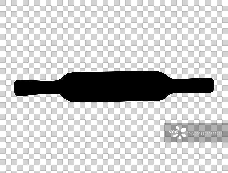 擀面杖剪影艺术图片素材