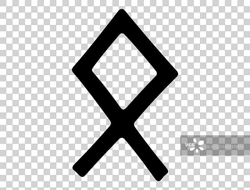 维京如尼字母表剪影艺术图片素材