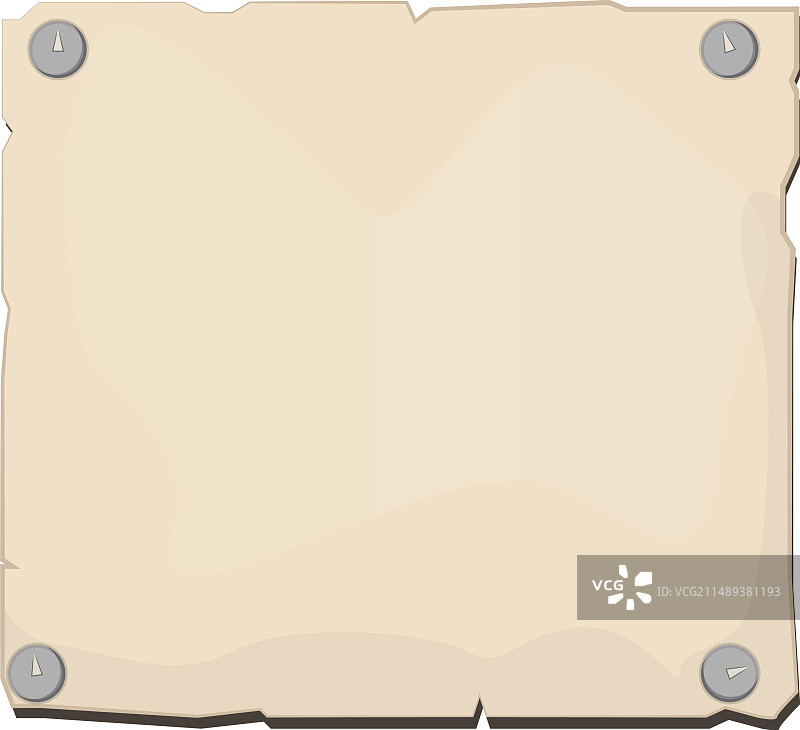 图钉固定的复古纸张图片素材