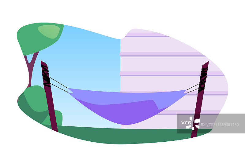 日落时分的吊床图片素材