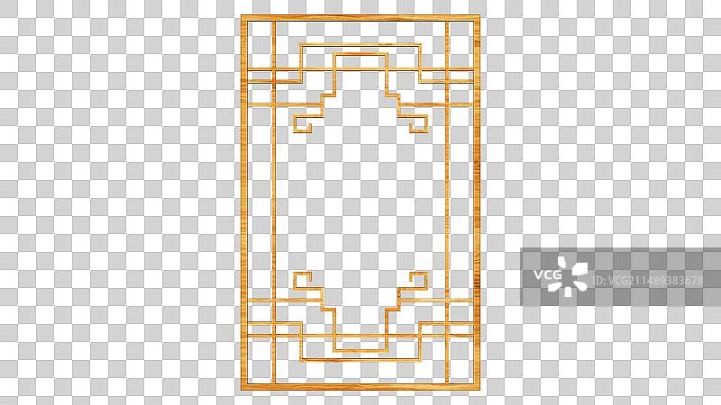 3D国风古典风格中式风格传统窗花镂空窗户图片素材
