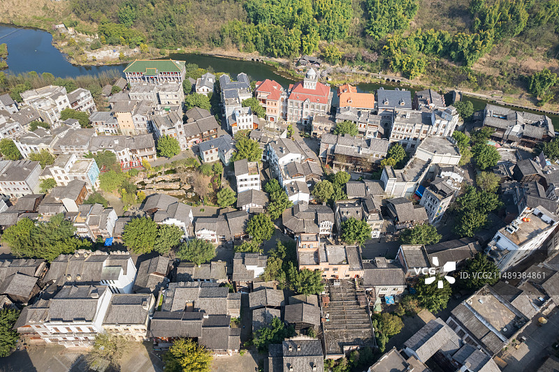 重庆两江国际影视城建筑两江影视城图片素材