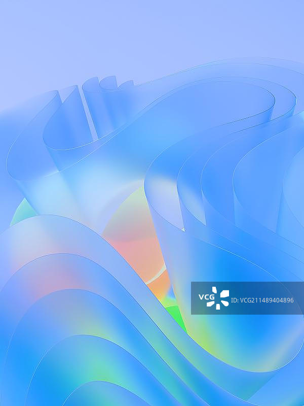 多彩渐变立体波纹抽象磨砂背景图片素材