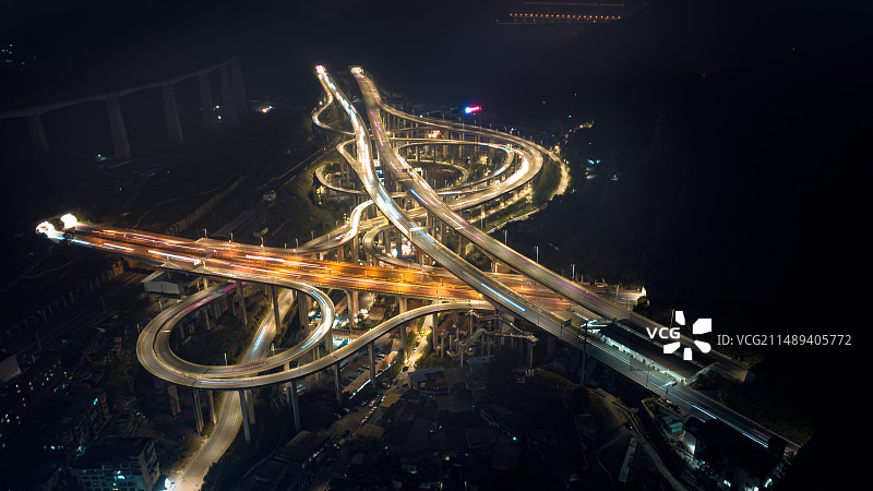 贵阳音符黔春立交图片素材