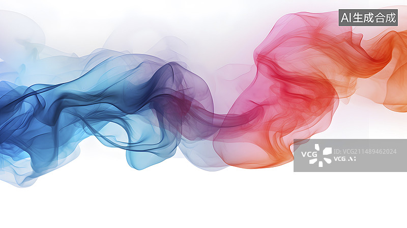 【AI数字艺术】流动的艺术：彩烟背景图片素材