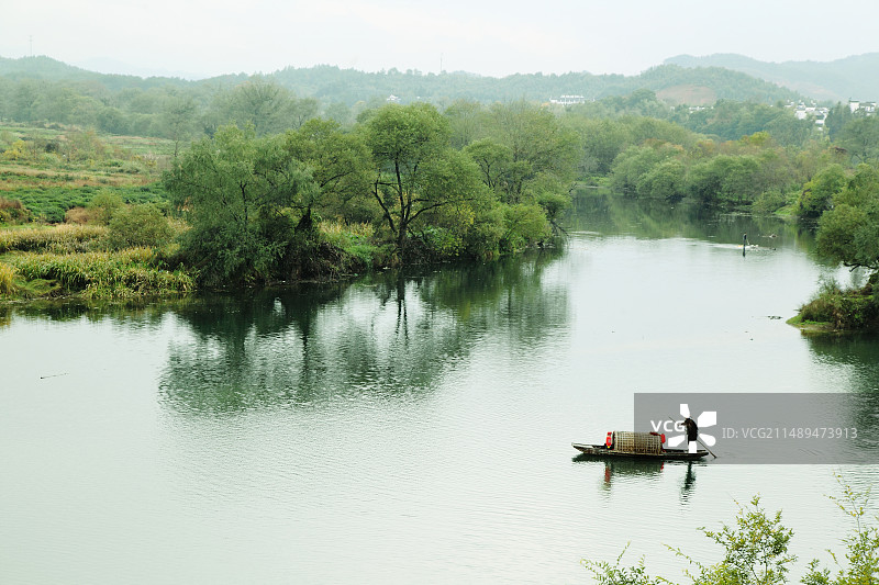 江西省婺源县“月亮湾”风光图片素材