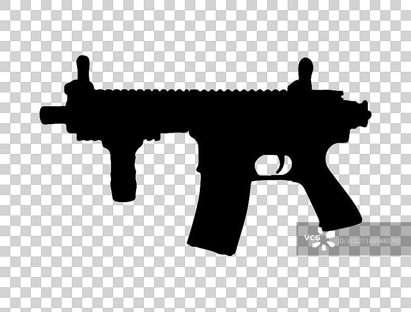 气枪轮廓艺术图片素材