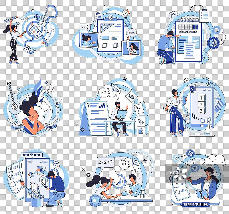 项目管理：组织良好的计划图片素材