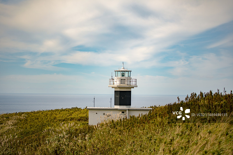亚洲日本北海道礼文岛的桃岩徒步道图片素材